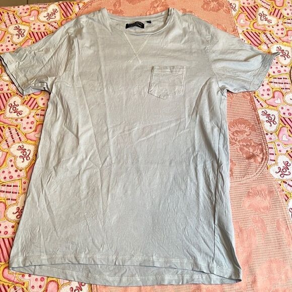 Brave soul size medium short sleeve light blue tshirt EUC - Picture 2 of 14
